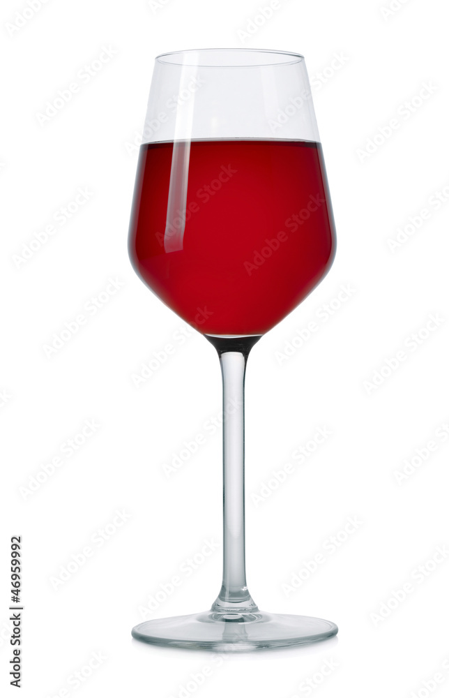 Glass of red wine isolated on white background Glass of red wine isolated on white background
