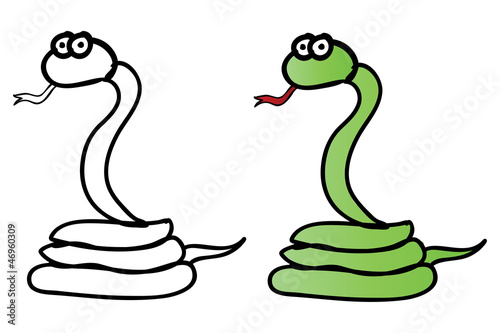 Cartoon snake