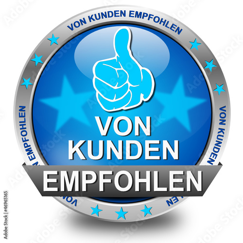 von Kunden empfohlen, Vektor