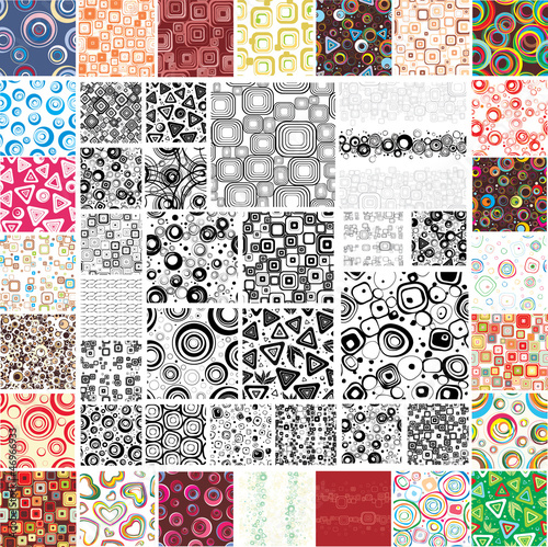 Mix Collection multicolored and monochrome seamless textures
