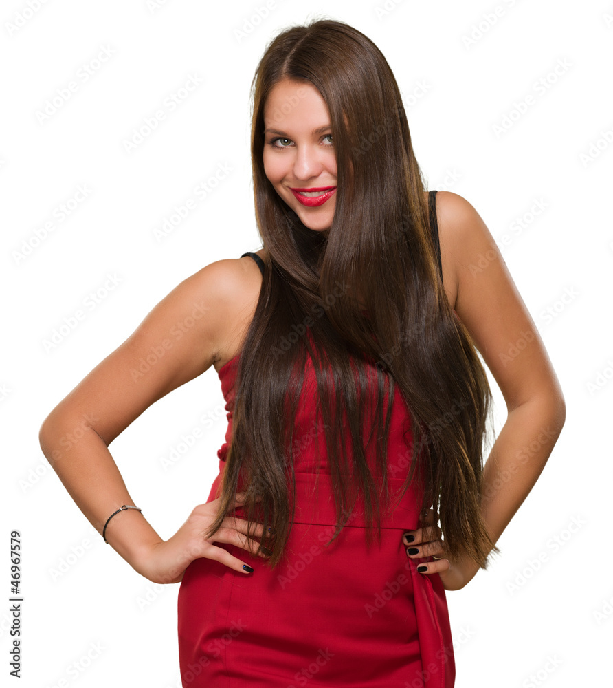 Naklejka premium Portrait Of A Beautiful Young Woman