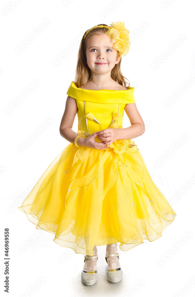 Portrait of cute little girl in princess dress Portrait of cute little girl in princess dress