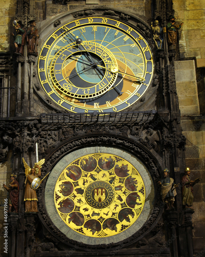 Obraz premium Clock in Prague