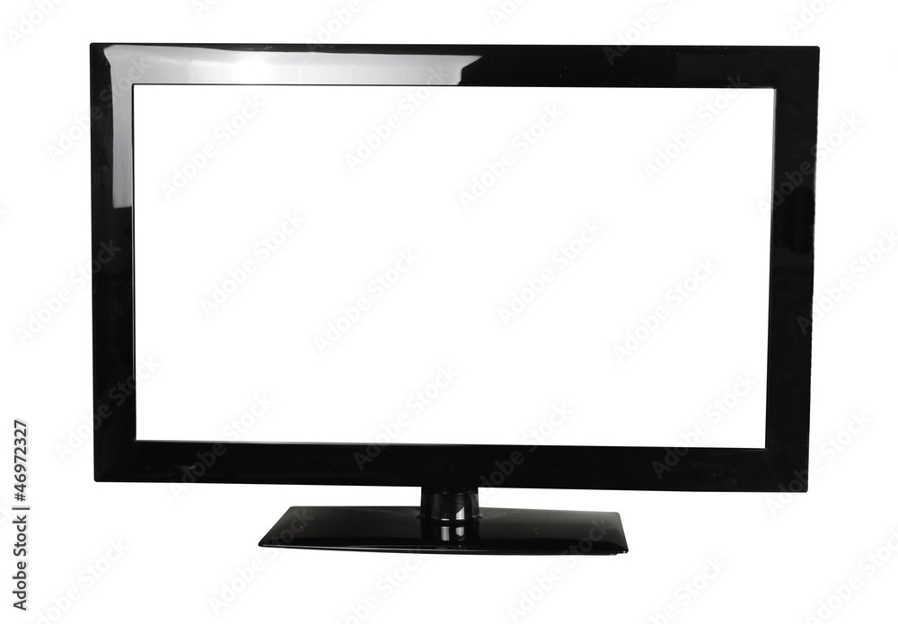 blank lcd monitor isolated on white background blank lcd monitor isolated on white background