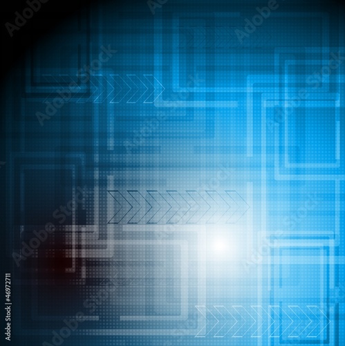 Abstract technical background with arrows