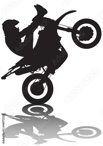 Extreme motobiker photo