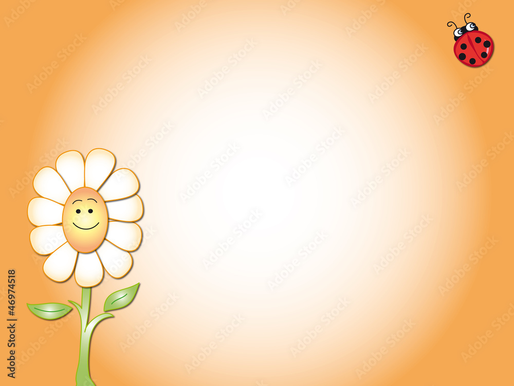 Obraz premium flower card