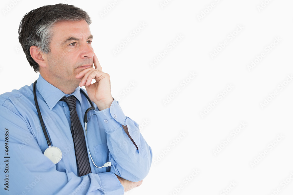 Doctor deep in thought Doctor deep in thought