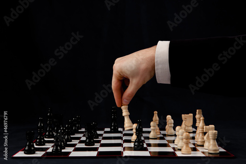 Person playing chess