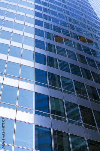 Futuristic Business Building in City Financial District