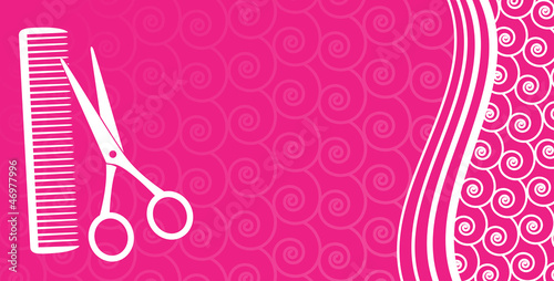 business card for hair salon