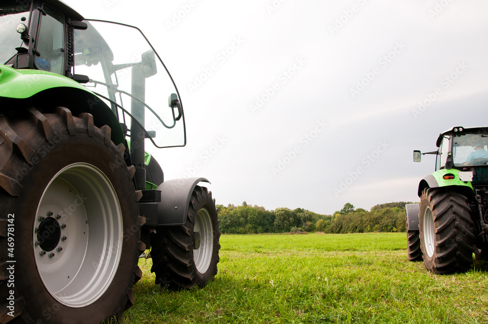 Obraz premium two tractors