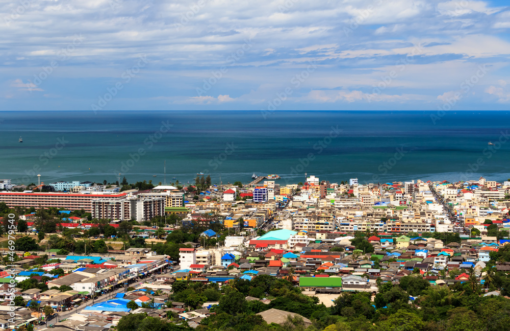 View of Hua-hin City, Prachuapkhirikhan Province, Thailand