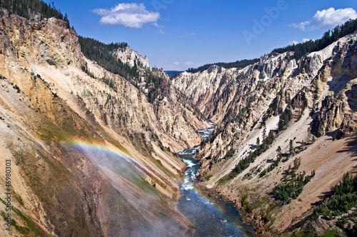 Grand canyon of the Yellowstone - Wyoming USA © Delphotostock