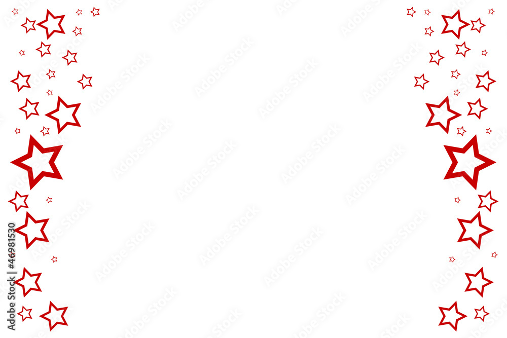 Sterne rot links und rechts Sterne rot links und rechts
