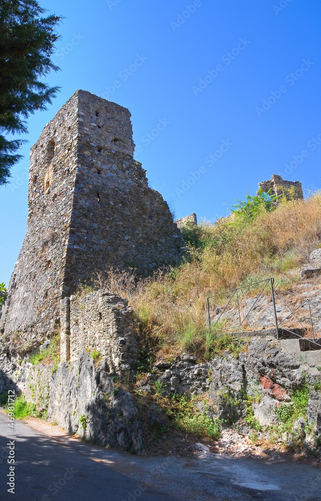 Castle of Scalea. Calabria. Italy.