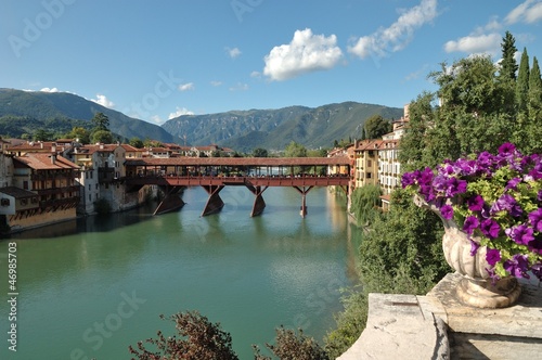 View of Bassano del Grappa and 