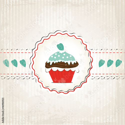 Mint-Muffin im Grunge Style