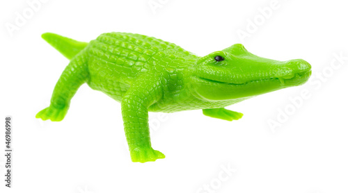 Smiling toy alligator