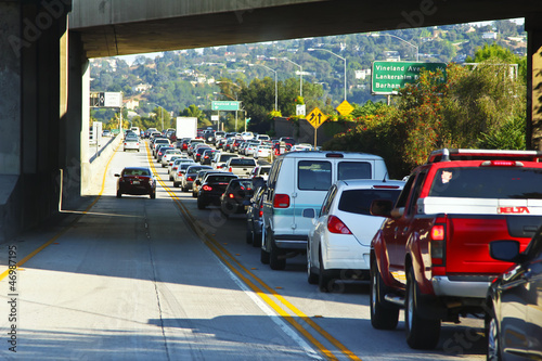 Verkehrsstau vor Los Angeles photo