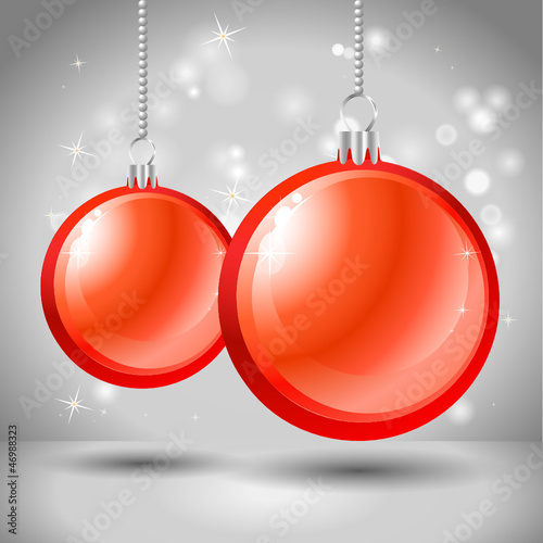 hängende Weihnachtskugeln