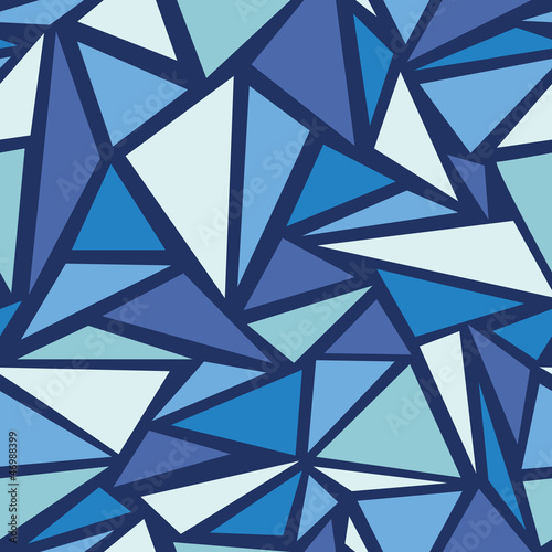 Vector Abstract ice chrystals seamless pattern background with