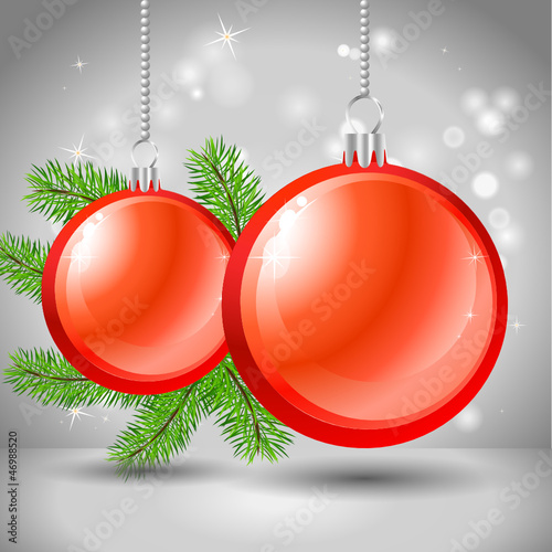 hängende Weihnachtskugeln