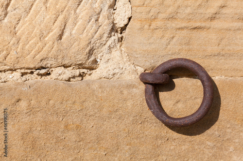 Ring in the facade, Sajazarra, La Rioja, Spain photo