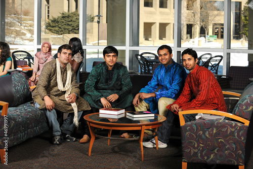 Group of Diverse College Students wearing their traditional atti