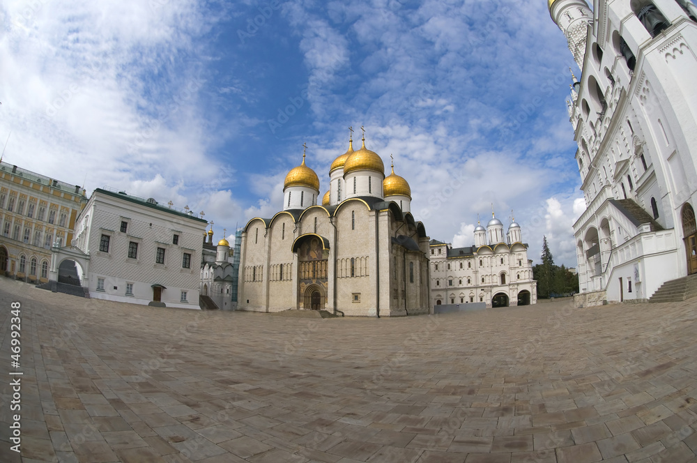 View of the Cathedral Square of the Moscow Kremlin