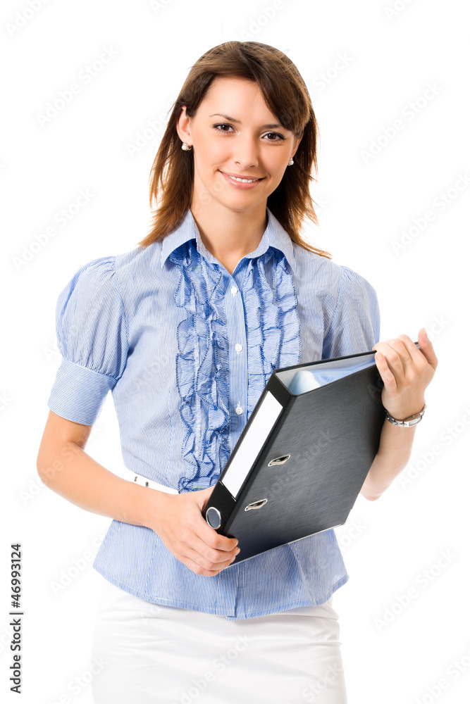 Portrait of young happy smiling businesswoman Portrait of young happy smiling businesswoman