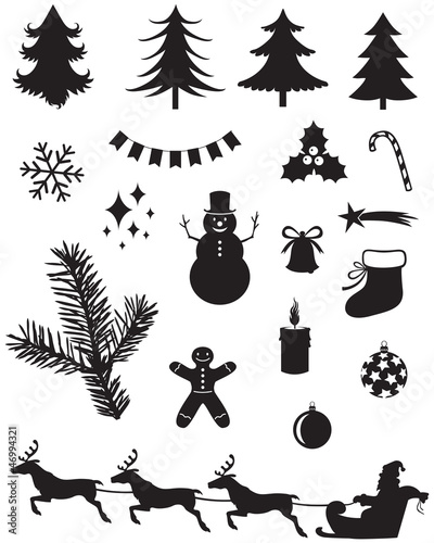 Christmas silhouettes