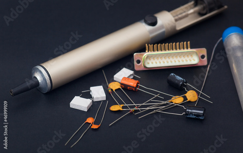 Electronic components photo