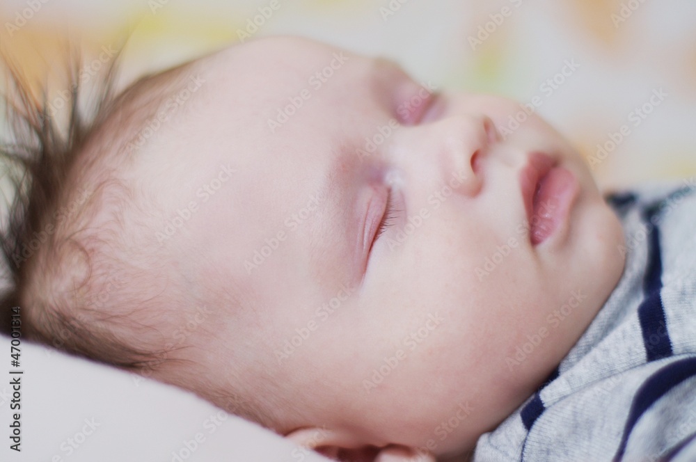 Portrait of the sleeping baby (2 months) Portrait of the sleeping baby (2 months)