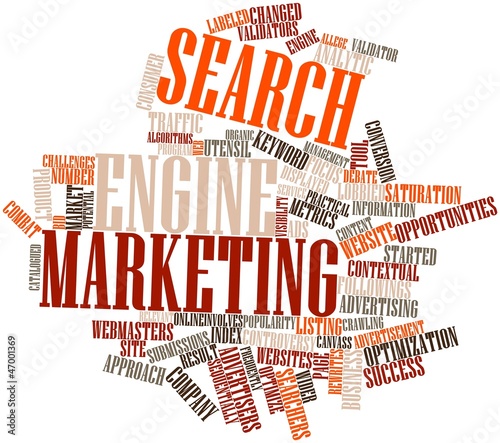 Word cloud for Search engine marketing photo