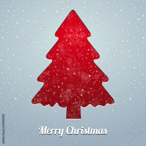 christmas tree snowflake snow stars red blue