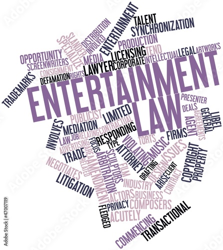 Word cloud for Entertainment law #47007119