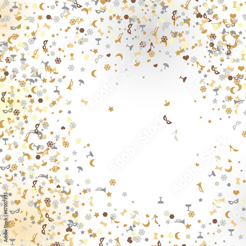 confetti, New Year's celebration - background
