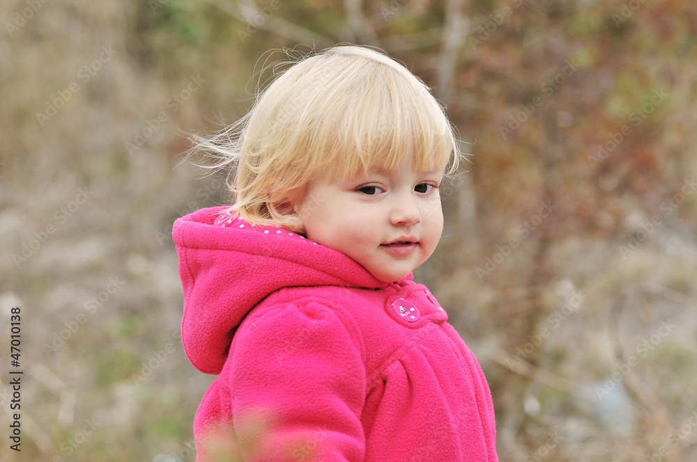 baby girl in the forest baby girl in the forest