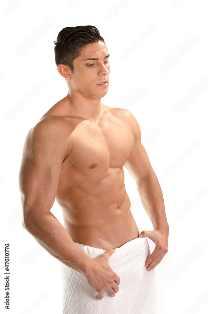 Fototapeta premium Portrait of sexy muscular man