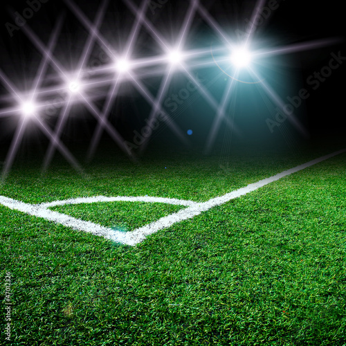 soccer field with light