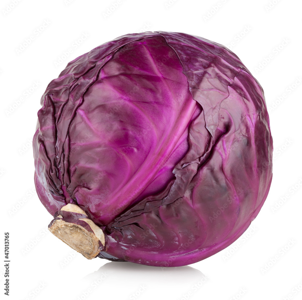 red cabbage isolated on white red cabbage isolated on white