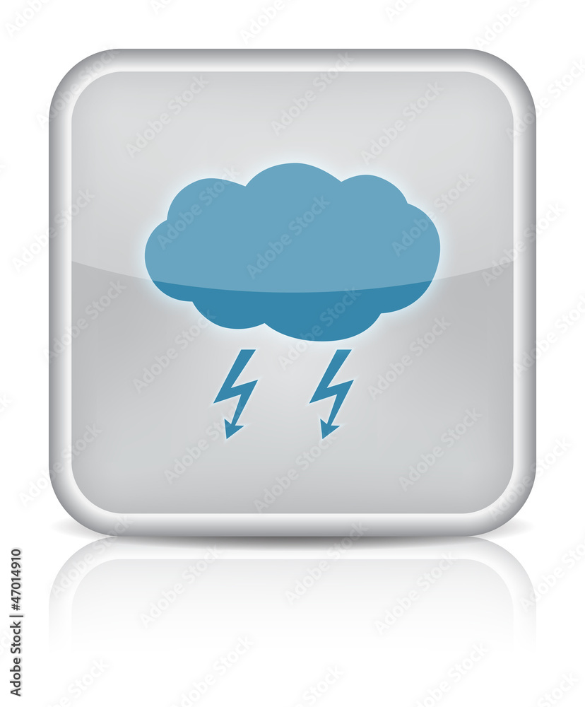 Weather web icon with storm on white background. Weather web icon with storm on white background.
