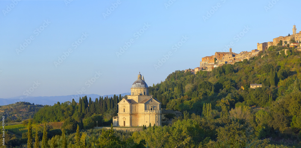 Tuscany sigths, Montepulciano and Chiesa di San Biagio Tuscany sigths, Montepulciano and Chiesa di San Biagio
