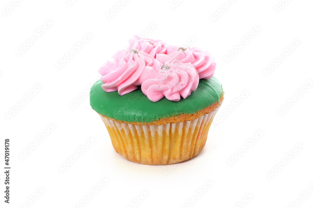 Cup cake on white background Cup cake on white background