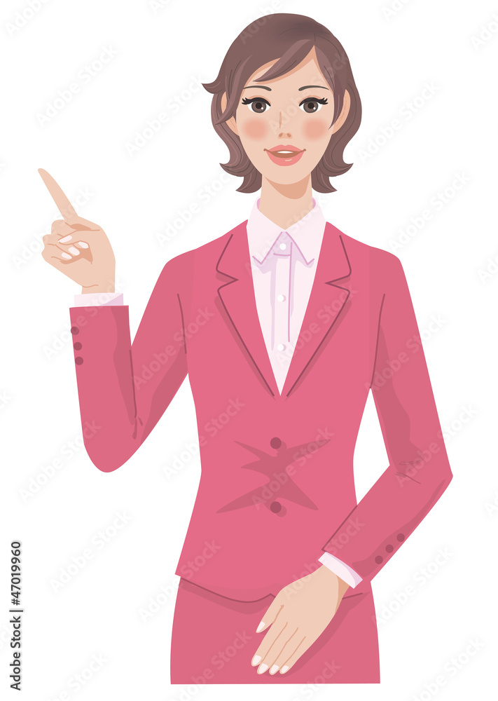 女性のポーズ 指差し 女性のポーズ 指差し