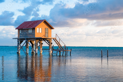 Home on the Ocean in Ambergris Caye Belize © bbourdages