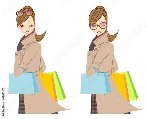 女性　ショッピング