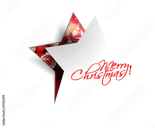 christmas star, design, vector illustration.