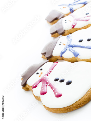 Snowman cookie photo